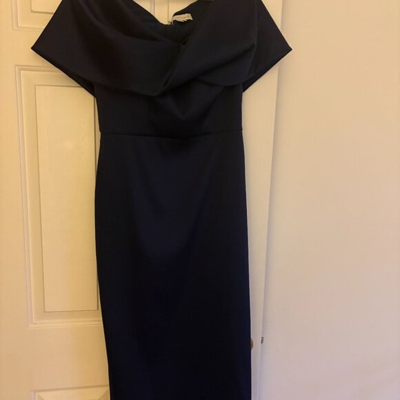 Sachin & Babi Viveca Gown, Navy Blue, Size 6 - Picture 6 of 6